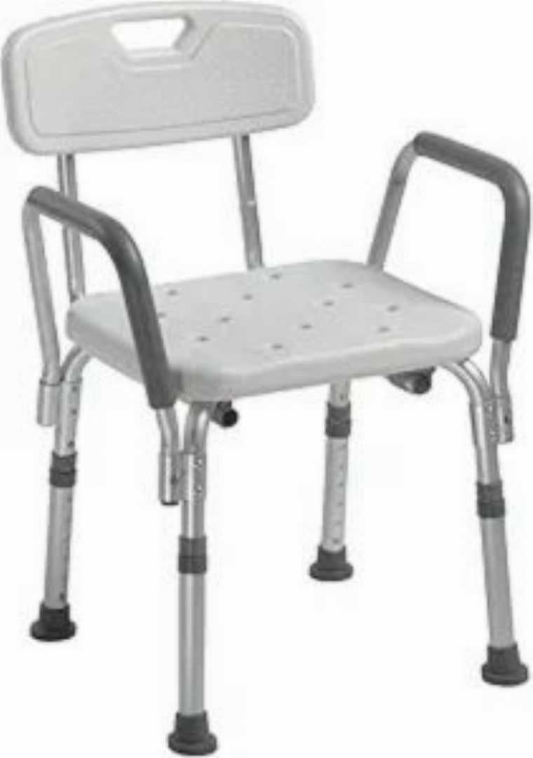 Lightweight Shower chair, Aluminum shower chair, Senior shower aid, Commode shower chair, Anti-slip bath seat, Adjustable shower chair, Non-slip shower chair, , Padded armrest shower chair for senior