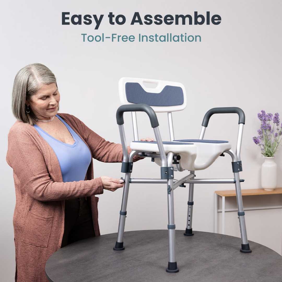 shower chair for elderly, handicap shower chair, shower chair for disabled, heavy duty shower chair, bath chair for seniors, non-slip shower chair, padded shower chair, wide seat shower chair