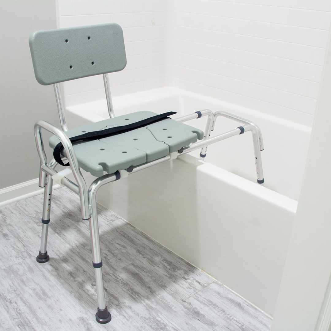 sliding shower chair for elderly, transfer bench for bathtub, bath transfer chair for seniors, handicap tub transfer bench, tub transfer bench with backrest, shower transfer bench for disabled