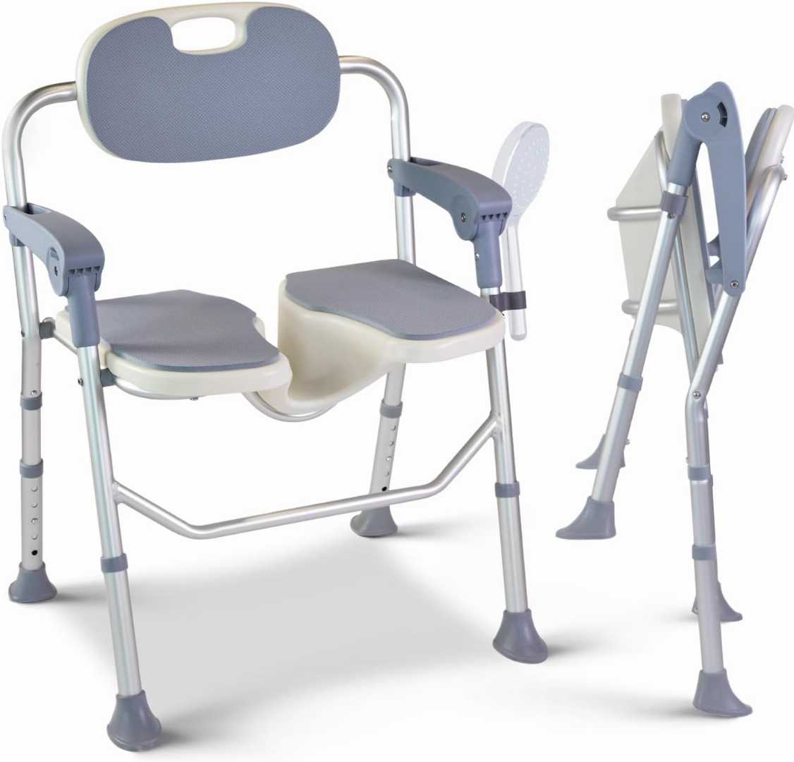Folding Shower Chair , private wash shower chair , Lightweight Shower chair, Adjustable height shower chair, heavy duty shower chair for seniors,compact shower chair for elderly