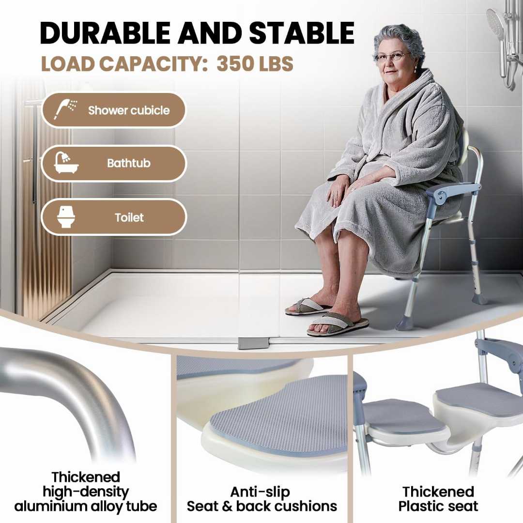 Folding Shower Chair , private wash shower chair , Lightweight Shower chair, Adjustable height shower chair, heavy duty shower chair for seniors,compact shower chair for elderly