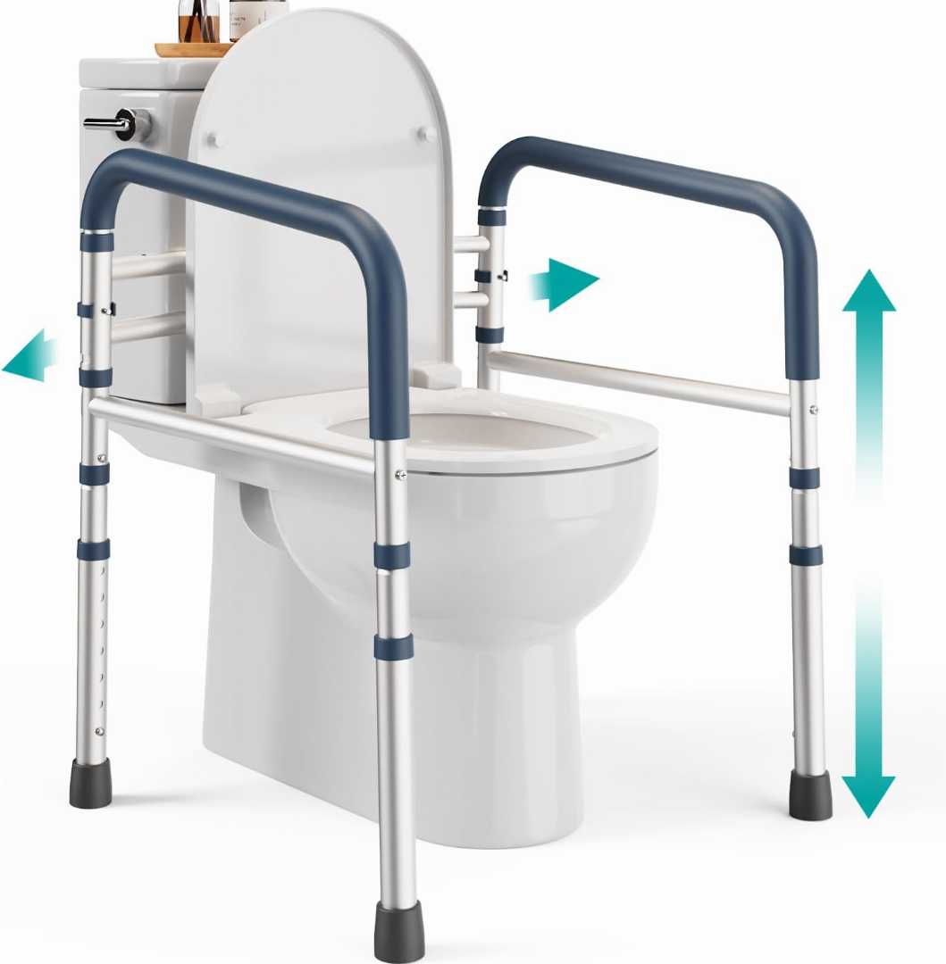 toilet grab bars for seniors, bathroom safety rails for seniors, handicap toilet safety rails, toilet handles for seniors with balance issues, toilet safety frame for seniors