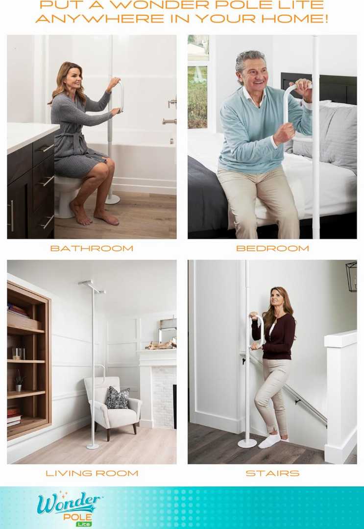 mobility support pole for seniors, standing assist pole for elderly, wheelchair transfer pole for seniors, bathroom safety pole for disabled adults, indoor support pole for handicapped