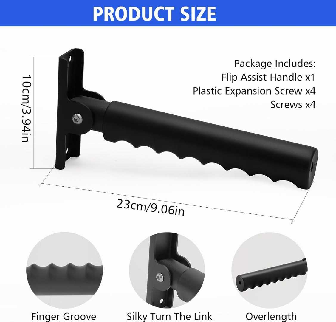 Folding Grab Bars for Seniors ,adjustable support handrail, elderly mobility aid, bathroom & bed safety rail, folding doorway support rail