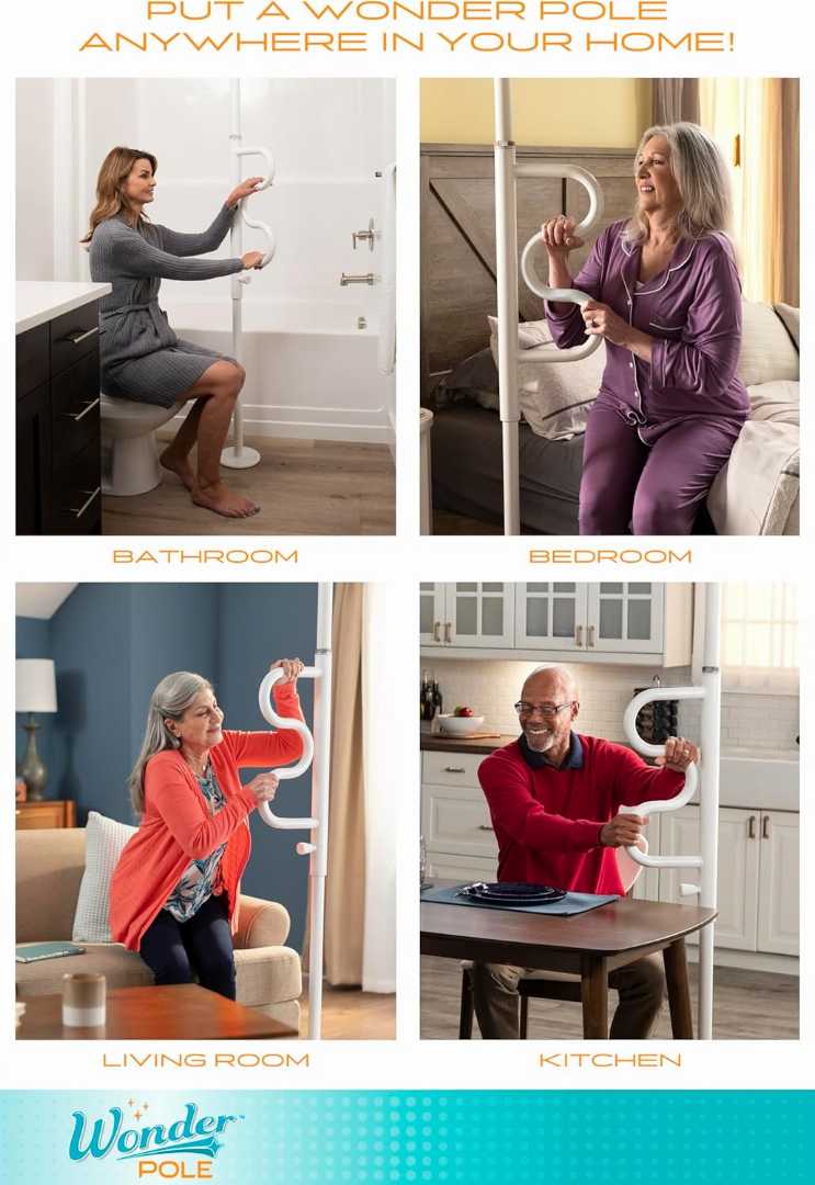best security pole for elderly, adjustable height assist pole, bathroom safety pole for disabled adults, best standing assist pole for seniors, grab bar pole for seniors, standing assist pole 