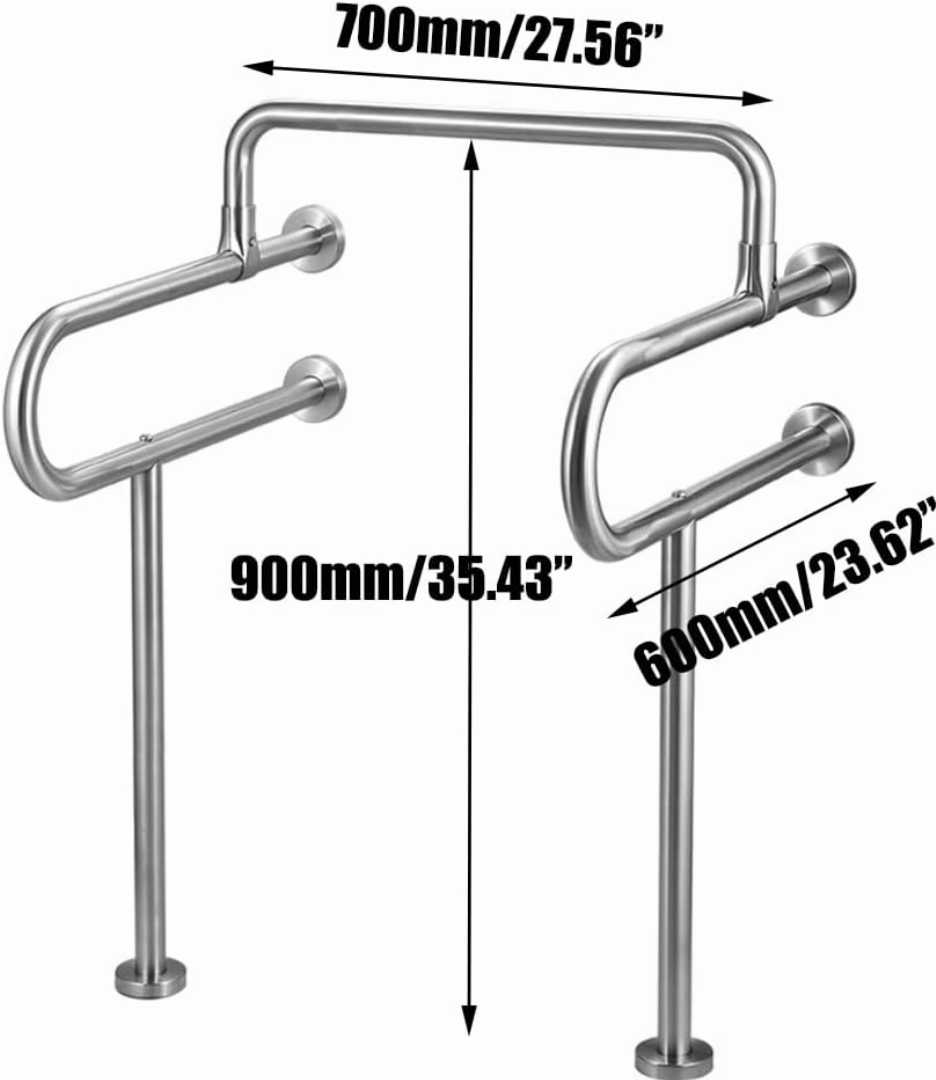 toilet handrails for seniors, wall mounted grab bar for seniors, toilet handrails for seniors with balance issues, handicap grab bar for bathroom wall, toilet and shower grab bar for seniors
