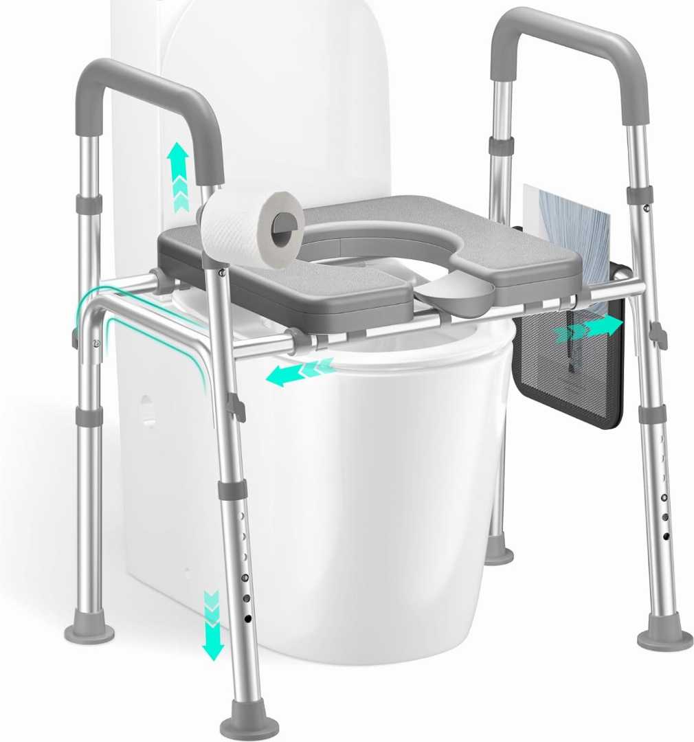 Commode Chair,Commode Chair for seniors,toilet seat riser for seniors, toilet seat riser for disabled, extra wide toilet seat riser