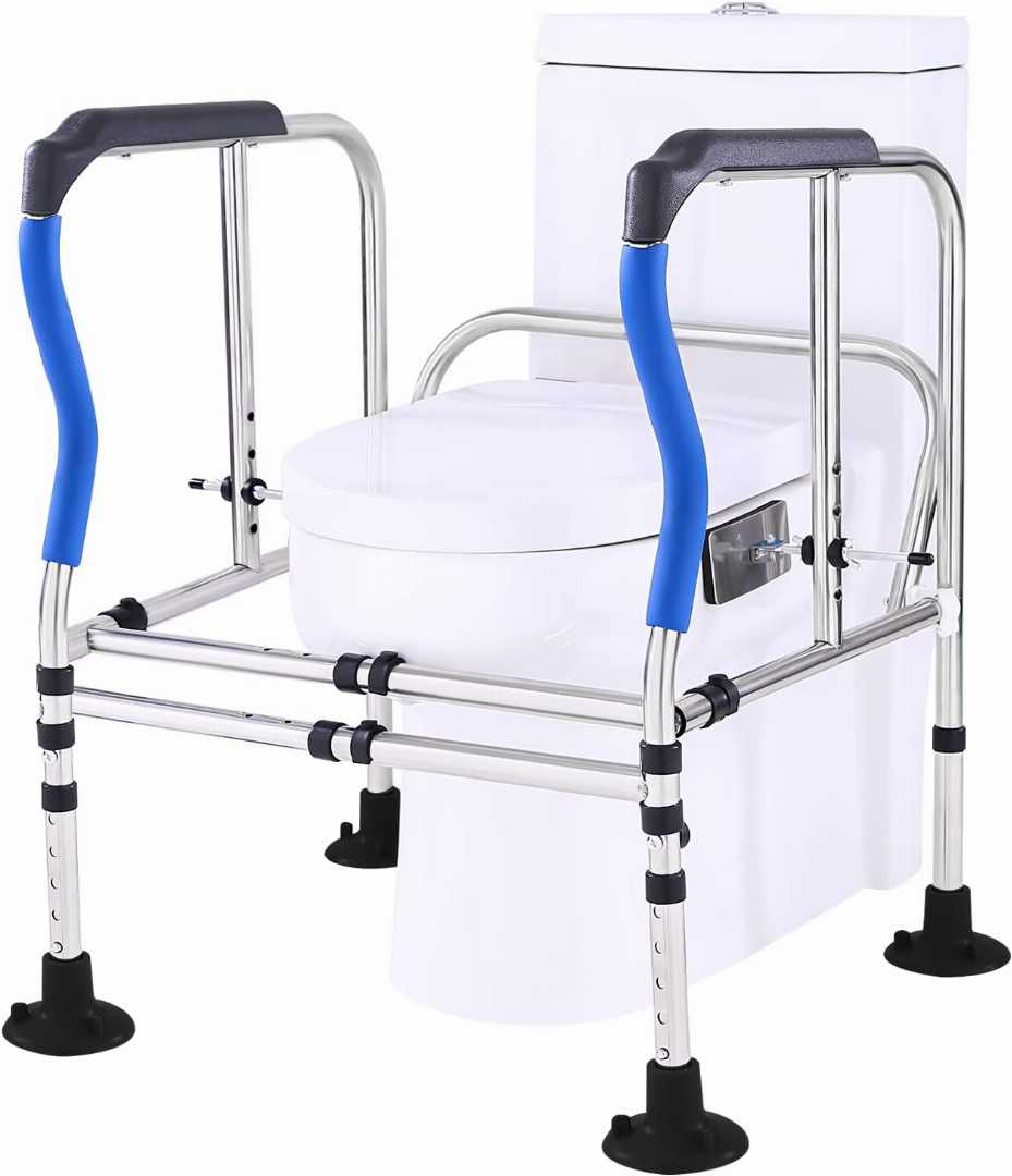 Heavy Duty Toilet Safety Rails Frame, Heavy Duty Toilet Safety Rails for olders, , heavy duty toilet safety rails for elders, toilet support rails, stable toilet support rails