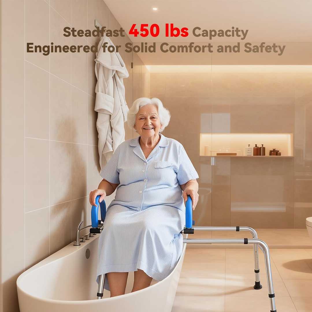 Swivel Shower Chair for Tub , swivel shower chair for elderly, Shower Chair for Bariatric people, sliding shower chair for elderly, Rotating Bathtub Transfer Bench