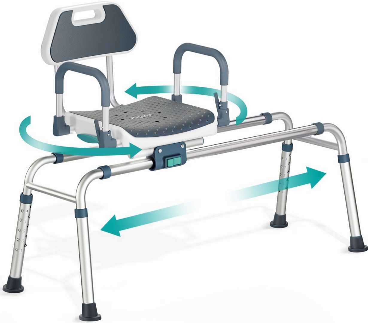 Swivel Shower Chair for Tub , swivel shower chair for elderly, Shower Chair for Bariatric people, sliding shower chair for elderly, Rotating Bathtub Transfer Bench