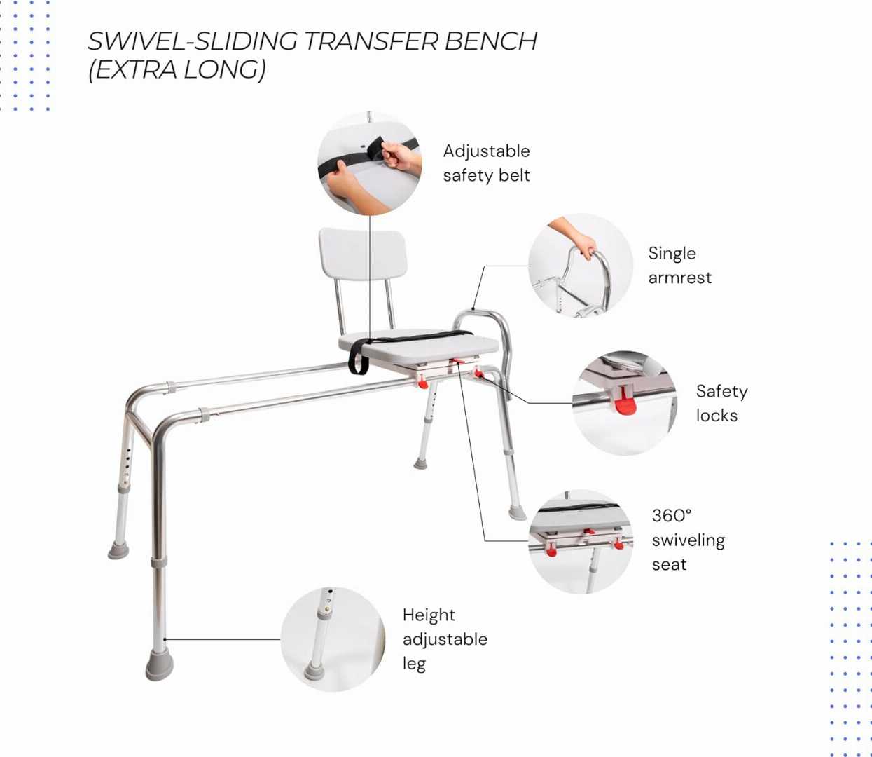 extra long tub transfer bench, extra long tub transfer bench for older adults, extra long tub transfer bench for olders, extra long tub transfer bench for disabled