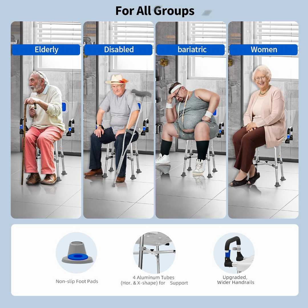 shower chair with arms,bariatric shower chair, heavy duty shower chair, padded shower chair, bath chair for seniors, bariatric shower chair 500 lb capacity, bariatric shower chair with wheels
