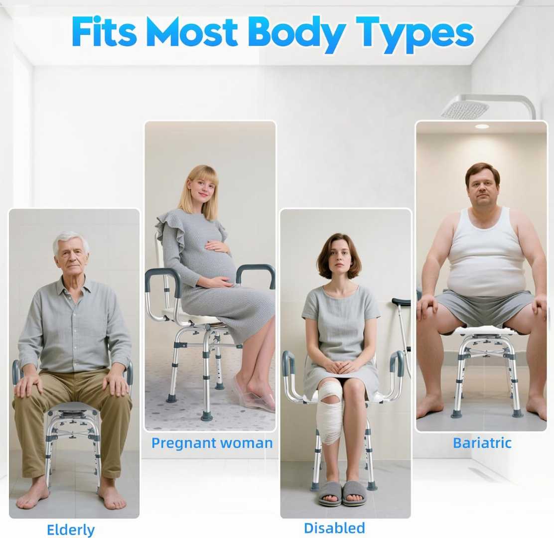 Swivel Shower Chair with Arms,Swivel Shower Chair with Arms for olders,Swivel Shower Chair with Arms for older people,Rotating Transfer Bench with Backrest ,Rotating Bathtub Bench with Pivoting Arms
