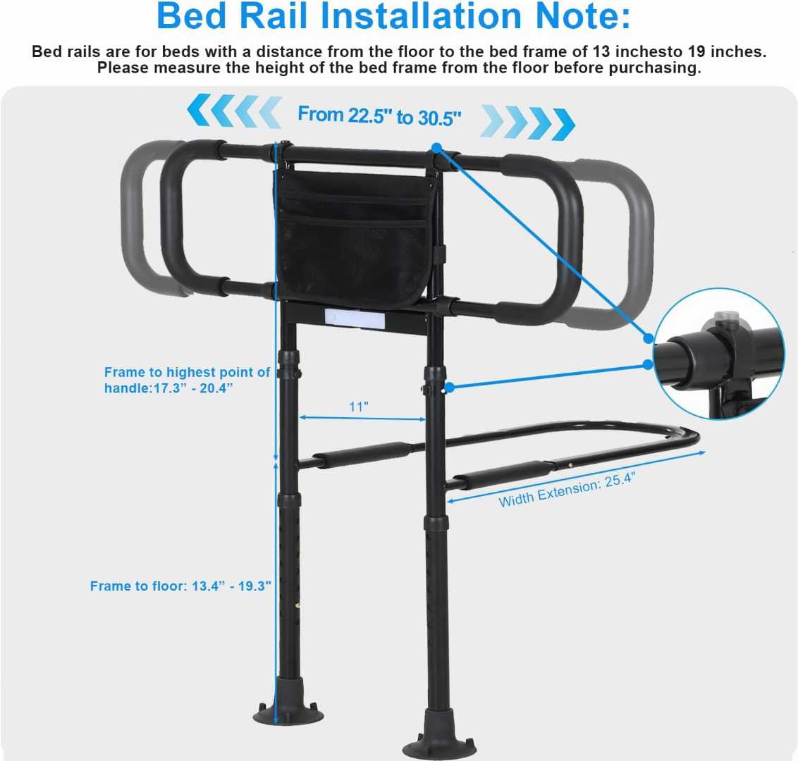 bed assist rail with motion light,bed assist rail with motion light,bed rails for elderly adults safety,easy install bed rail for elderly adults,easy install bed rail for elderly