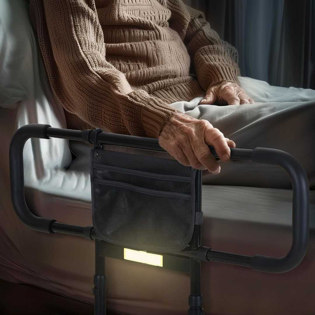 bed assist rail with motion light,bed assist rail with motion light,bed rails for elderly adults safety,easy install bed rail for elderly adults,easy install bed rail for elderly