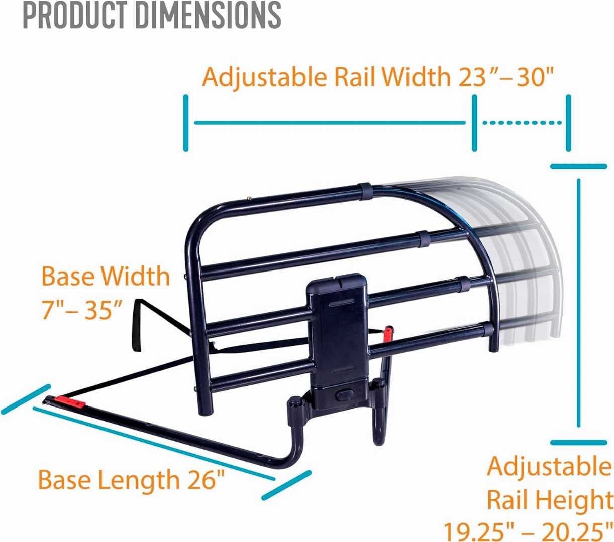 Extendable Bed Rail , Extendable Bed Rail for olders , Wood Adjustable Bed Frames,Removable Bed Handle for Elderly, Safety Approved Bedrail for elders