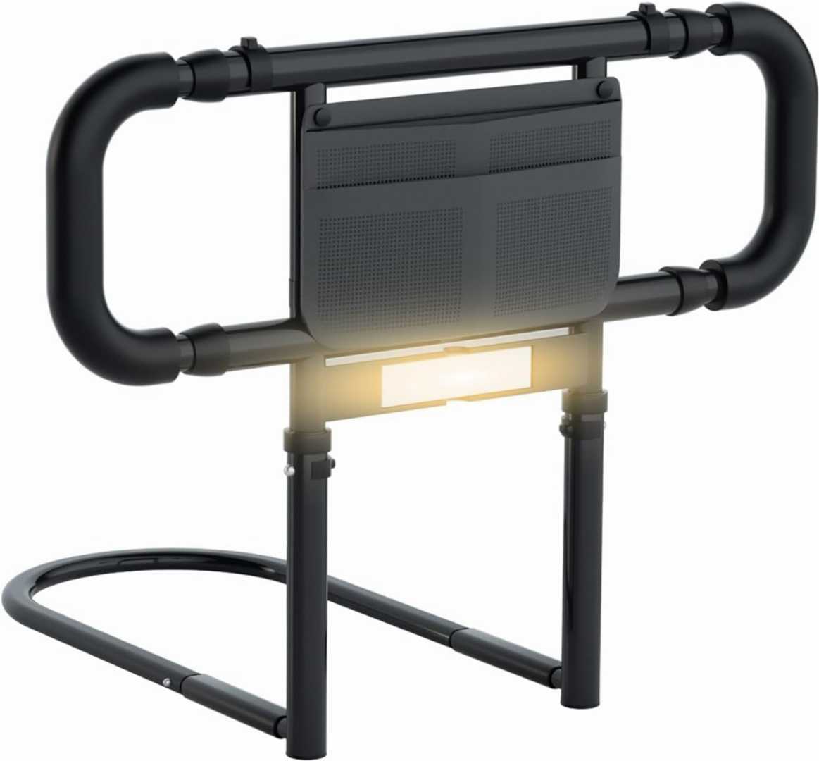 Bed Assist Rails with Sensor Light ,Adjustable Bed Side Rails for seniors ,Stable Bed Assist Rails with Motion Light ,safety bed rail with storage pocket,Heavy Duty Bed Rails for Elderly