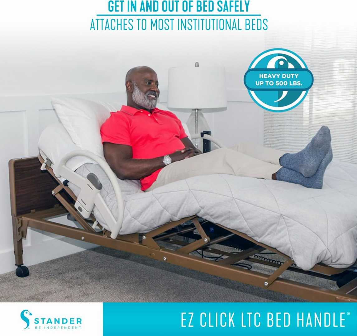 Long Term Care Bed Handle, Safety Assist Medical Railing for Seniors Long Term Care Bed Handle for elders, Long Term Care Bed rails for elders