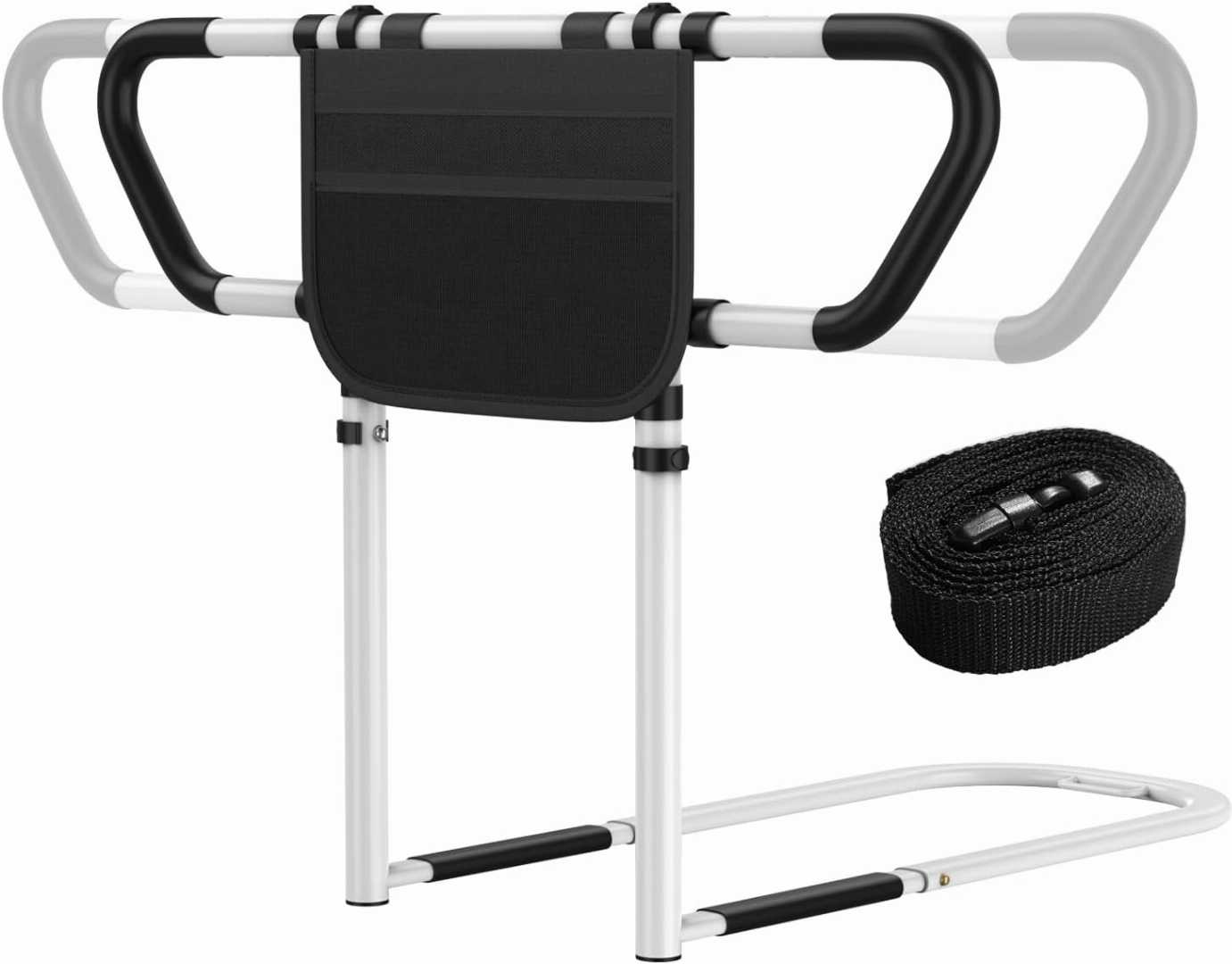adjustable bed rails for seniors, bed rail assist for elderly, home care bed rail for elderly, Bedrails for Seniors Slides Under Mattress,safety bed rail with storage bag
