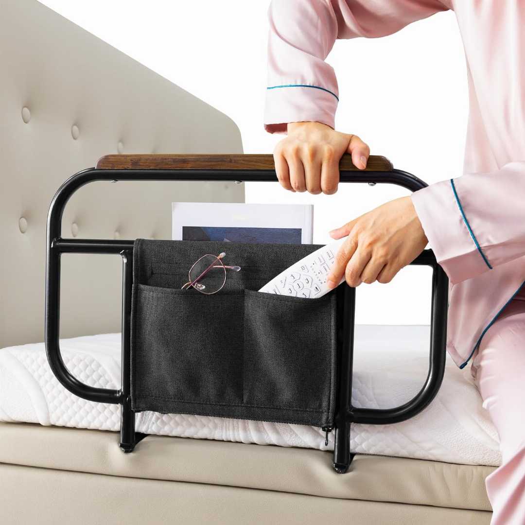 Heavy Duty Bed Rails for Elderly, adjustable bed rail for seniors, safety bed rail with storage pouch ,bed assist rail for elderly , adjustable bed rails for seniors, bed rail assist for elderly, hom