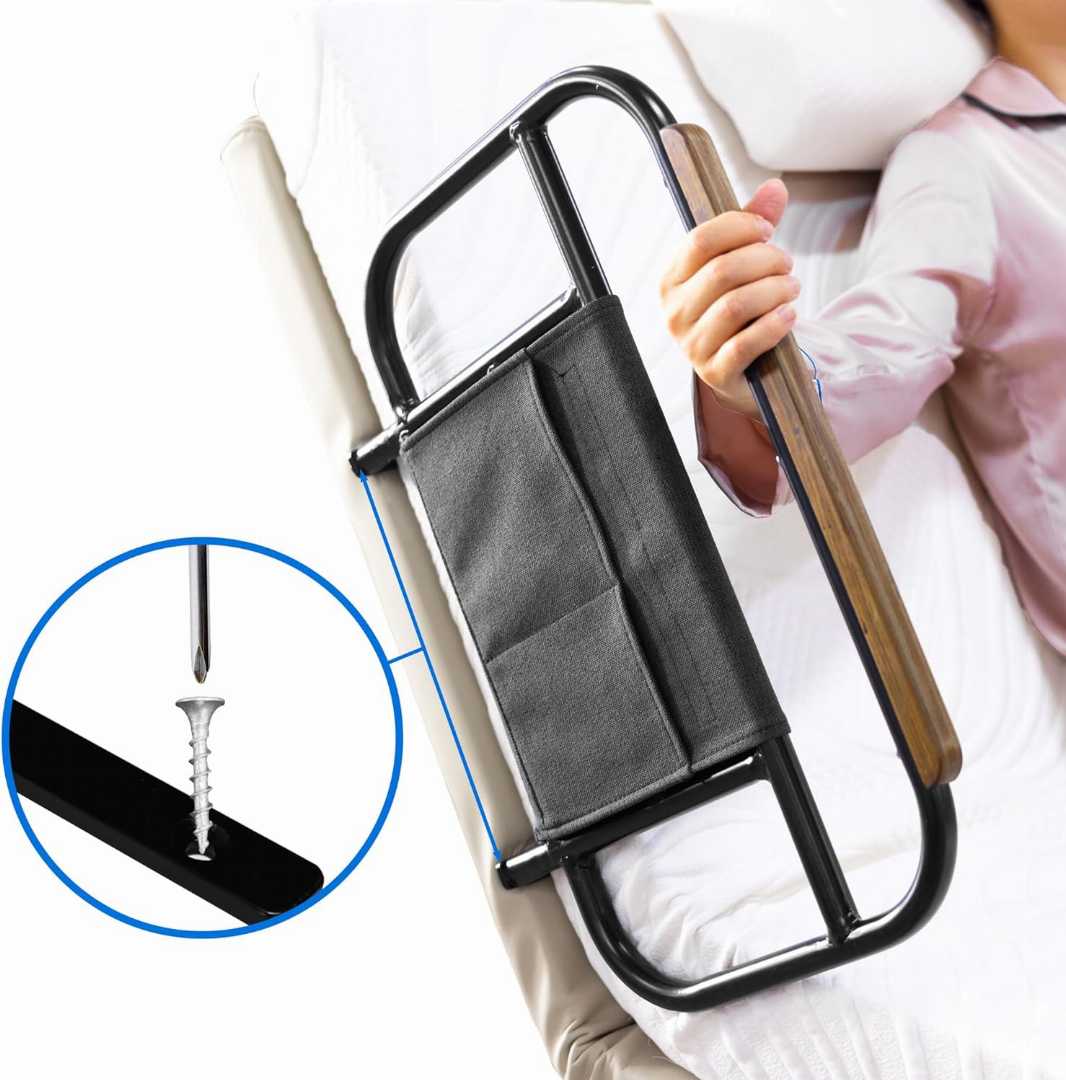 Heavy Duty Bed Rails for Elderly, adjustable bed rail for seniors, safety bed rail with storage pouch ,bed assist rail for elderly , adjustable bed rails for seniors, bed rail assist for elderly, hom