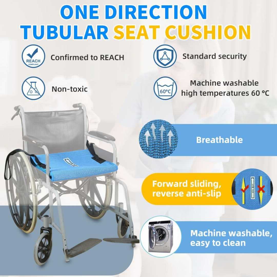 Transfer Support Seat Cushion with Handles , Seat Cushion for Wheelchairs , non slip Seat Cushion for Wheelchairs , Seat Cushion for seniors , Fall Prevention Seat Cushion for elders