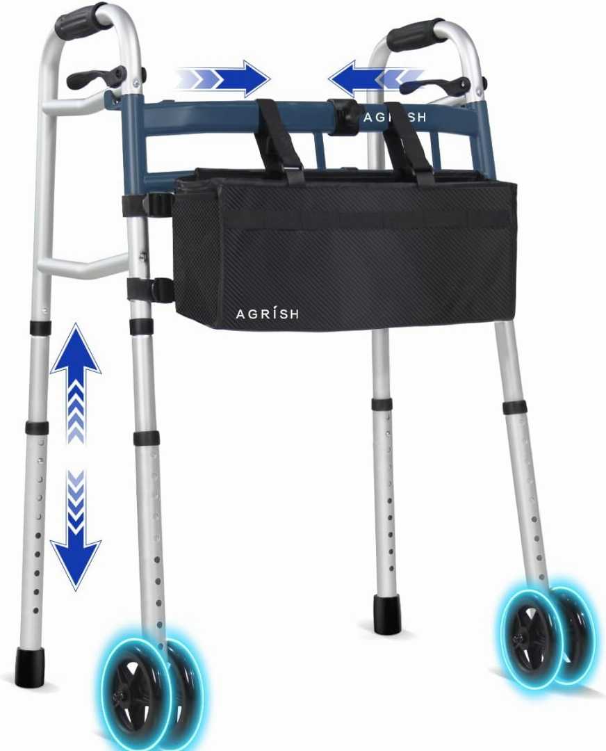 folding walker, folding walker price, adjustable walker, adjustable walker for adults, adjustable baby walker, walker height adjustment.
