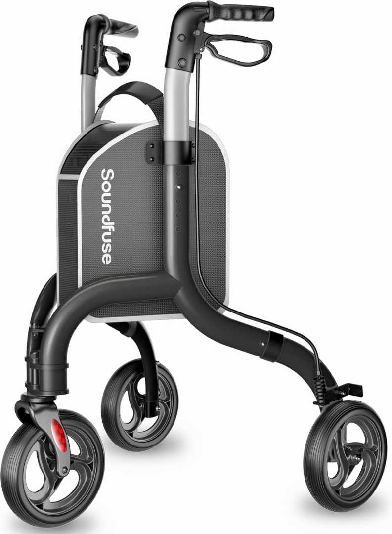 rollator walker, rollator walker with seat, 3 wheel walker for senior, Rollator Walker with Seat For Senior