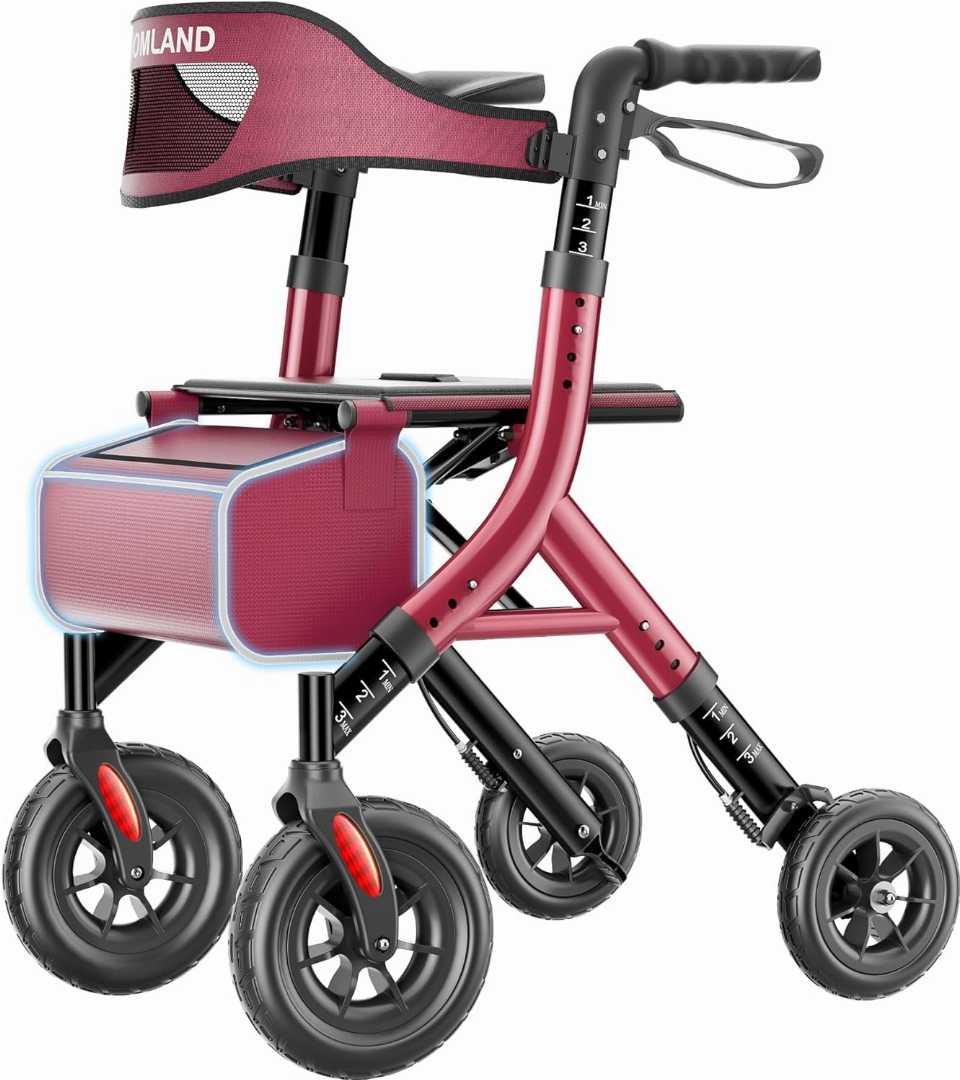 all terrain walker, all terrain knee walker, all terrain walker with seat, helavo all terrain walker, all terrain outdoor walker