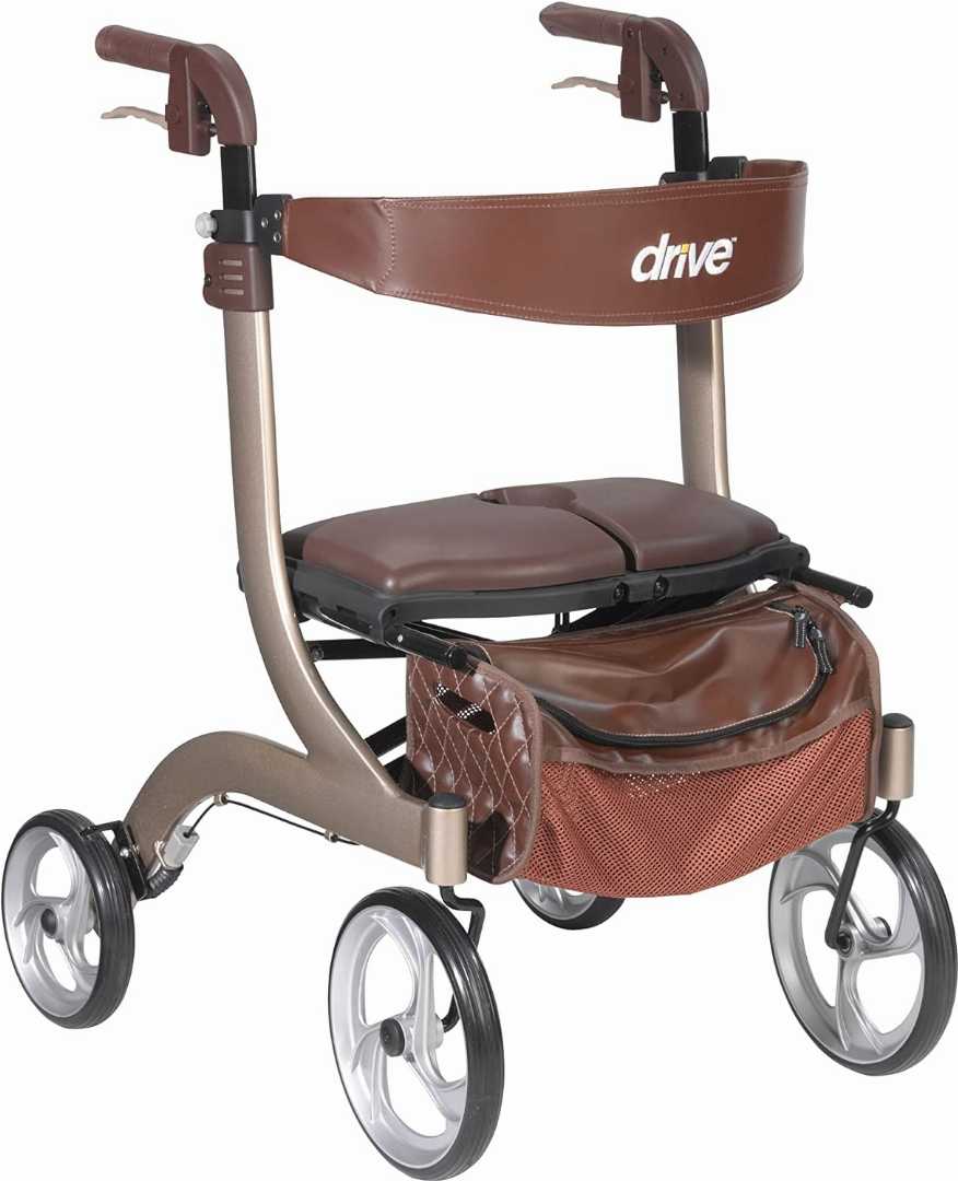 mobility walker seat, walking aids mobility, walking support, ankle support for walking, rollator walker with seat.