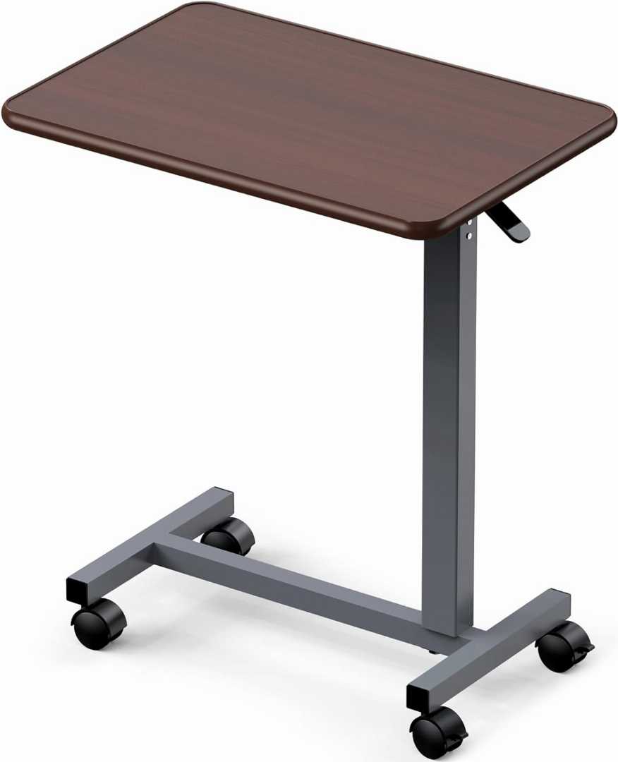 overbed table, overbed table with wheels, adjustable overbed table with storage, overbed tables, adjustable overbed table, used hospital bedside tables near me, what can an overbed table be used for