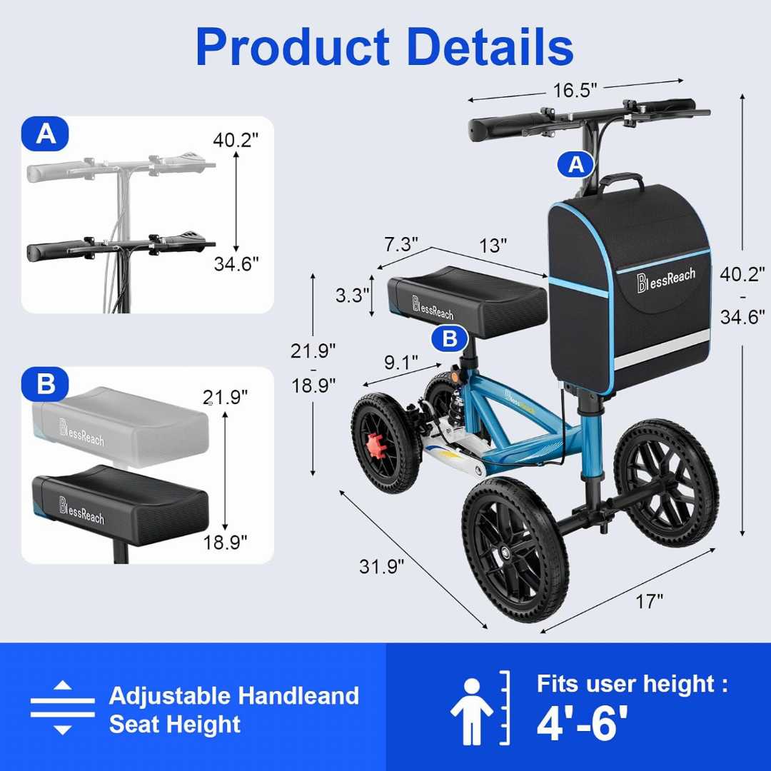 knee on scooter, knee scooter, how to use a knee scooter on stairs, can you sit on a knee scooter, can you take a knee scooter on an airplane