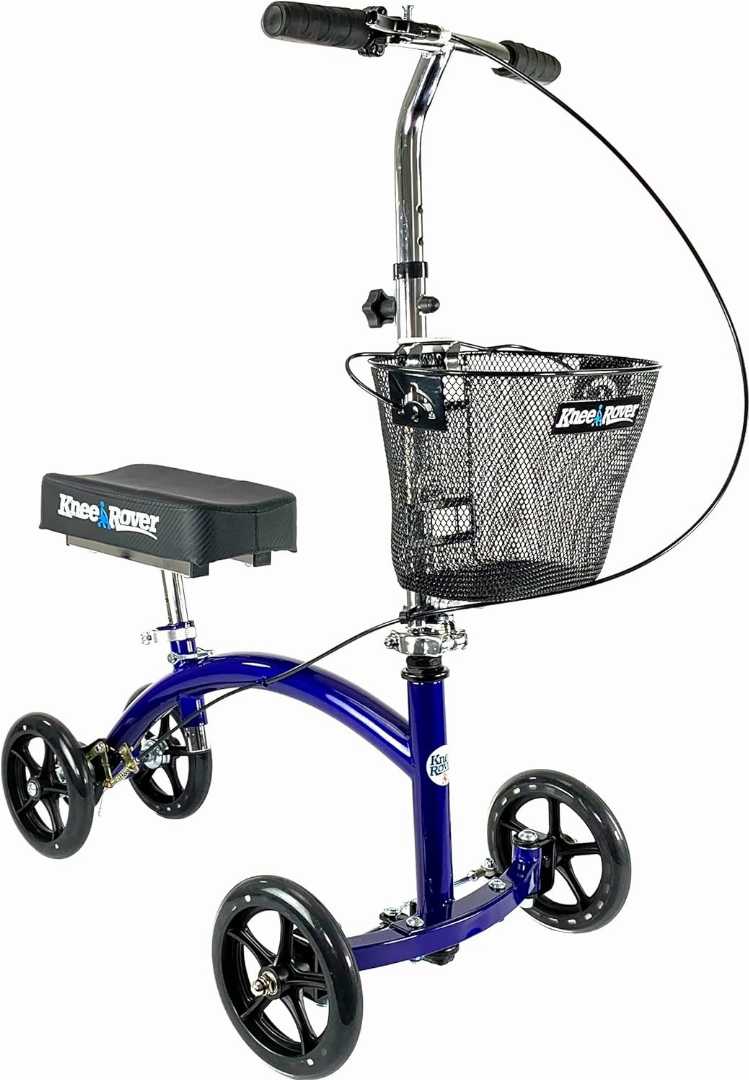 kneerover scooter, mobility aids for seniors, mobility aids equipment, all terrain kneerover steerable knee scooter knee walker, kneerover hybrid all terrain knee scooter, kneerover knee scooter