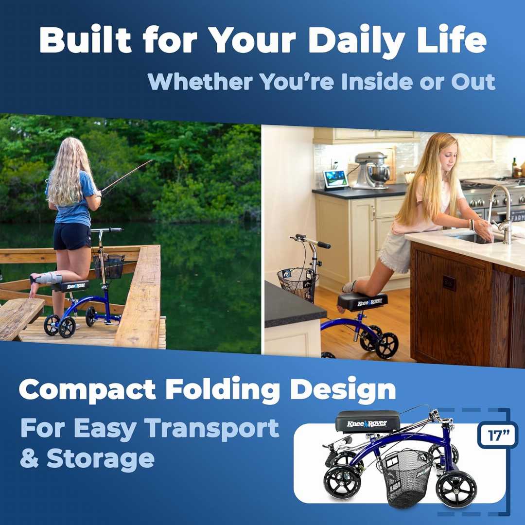 kneerover scooter, mobility aids for seniors, mobility aids equipment, all terrain kneerover steerable knee scooter knee walker, kneerover hybrid all terrain knee scooter, kneerover knee scooter