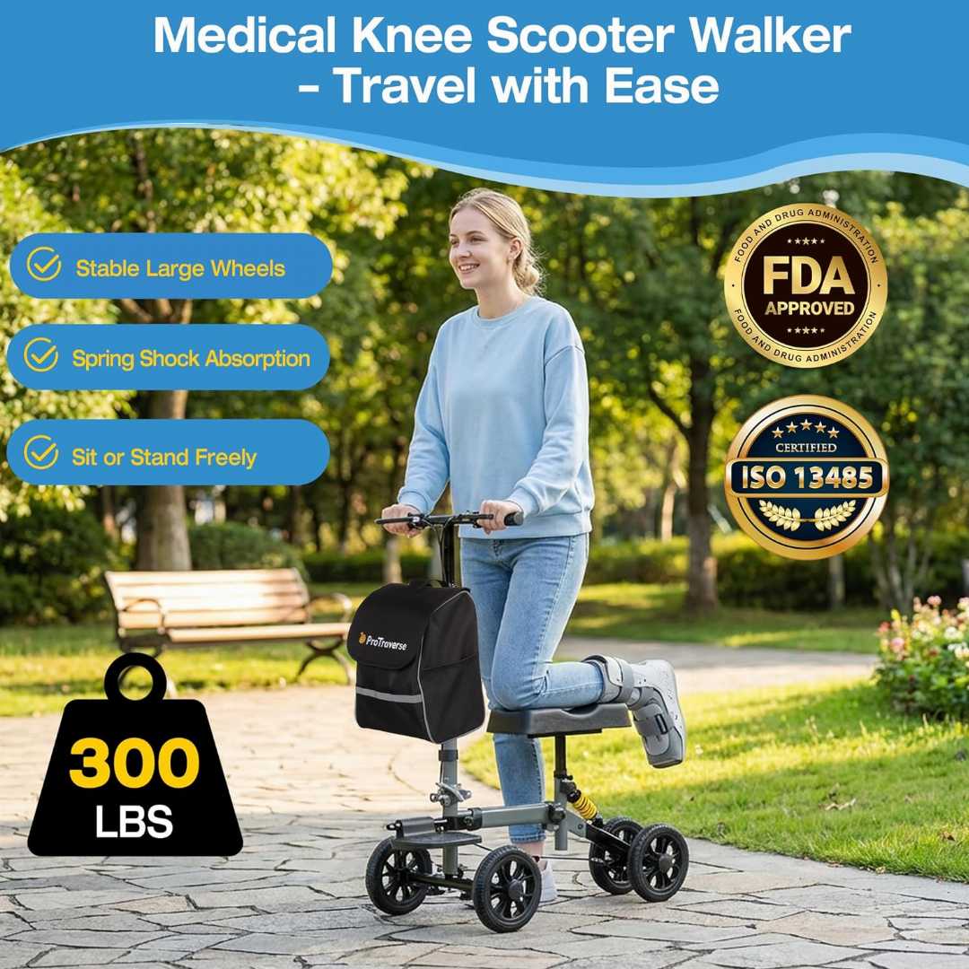 all terrain knee walker, knee scooter rental, lightweight foldable knee scooter, all terrain kneerover steerable knee scooter knee walker, ee walker all terrain, all terrain knee walker rental, knee