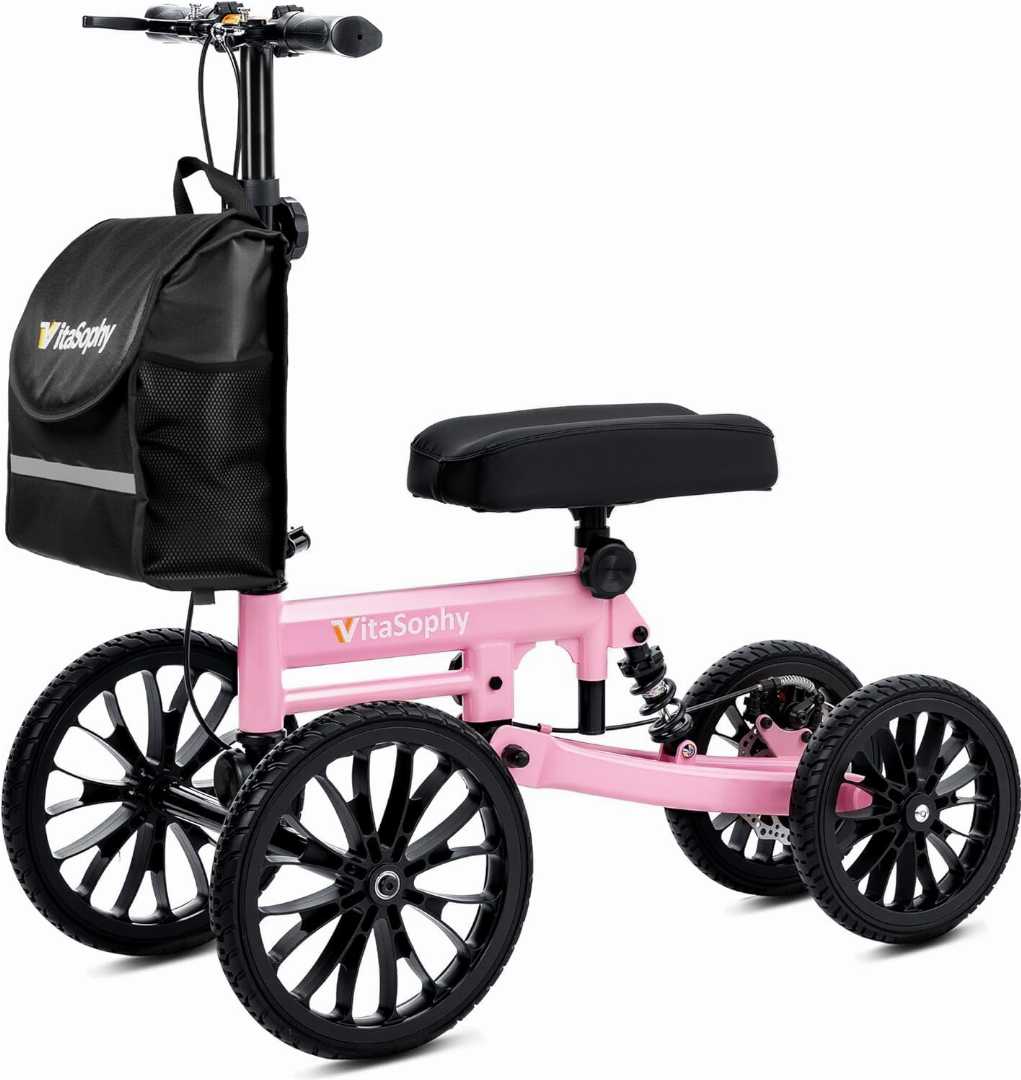 all terrain knee walker, all terrain kneerover steerable knee scooter knee walker, how to use a knee scooter, where can i rent a knee scooter near me