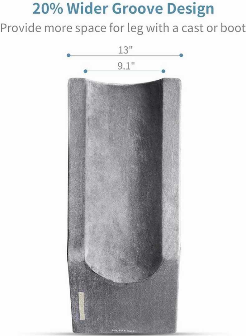 leg support pillow, elevation pillow, memory foam leg pillow, post surgery pillow, leg elevation cushion, knee support pillow.