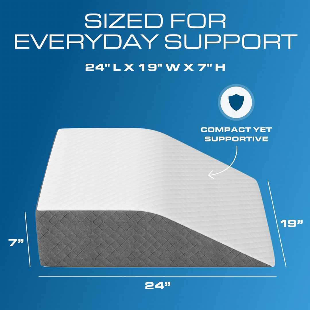 Kölbs leg elevation pillow, bed wedge pillow, flat top leg pillow, post surgery pillow, knee ankle elevation pillow, leg wedge pillow.