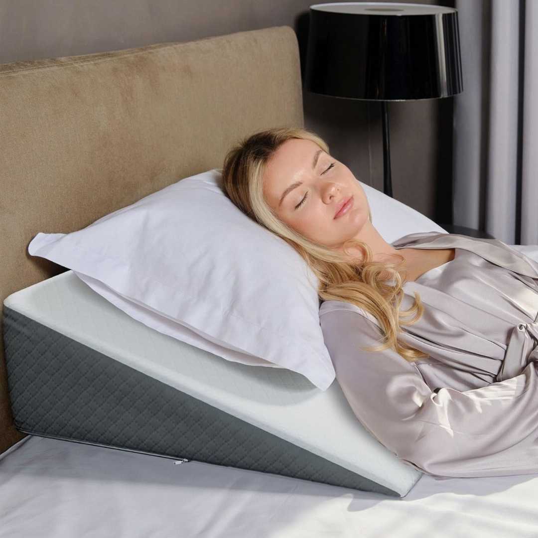 Kolbs wedge pillow, bed wedge pillow, sleep apnea pillow, acid reflux pillow, back pain relief pillow, wedge pillow review.