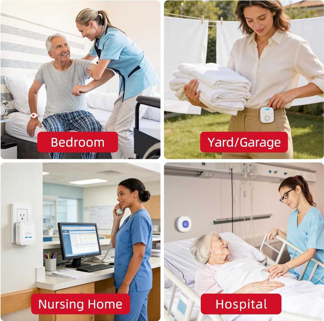Nurse Alert System for Home,,Wireless Motion Sensor Alert, Room Bed Alarm for seniors, Wireless Motion Sensor Alert for seniors,Bed Room Alarm for seniors fall prevention