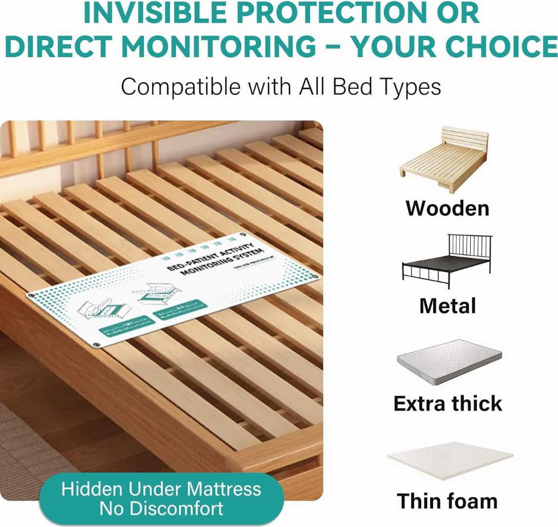 Under Mattress Support alarm , Under Mattress Support alarm for seniors ,Bed Room Alarm for seniors fall prevention,Room Bed Alarm,Wireless Motion Sensor Alert, Room Bed Alarm for seniors
