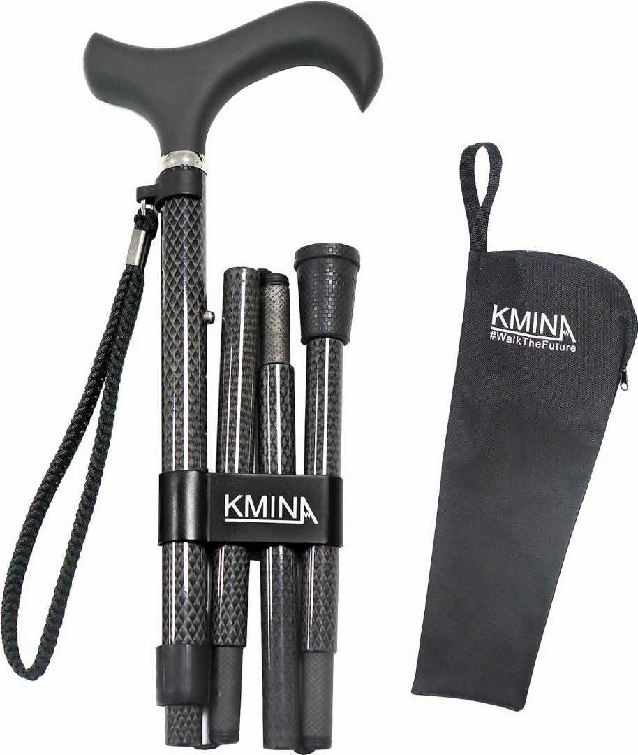 adjustable height walking stick,lightweight collapsible cane for travel,portable folding cane for seniors,safe foldable cane for elderly adults, best walking cane for seniors