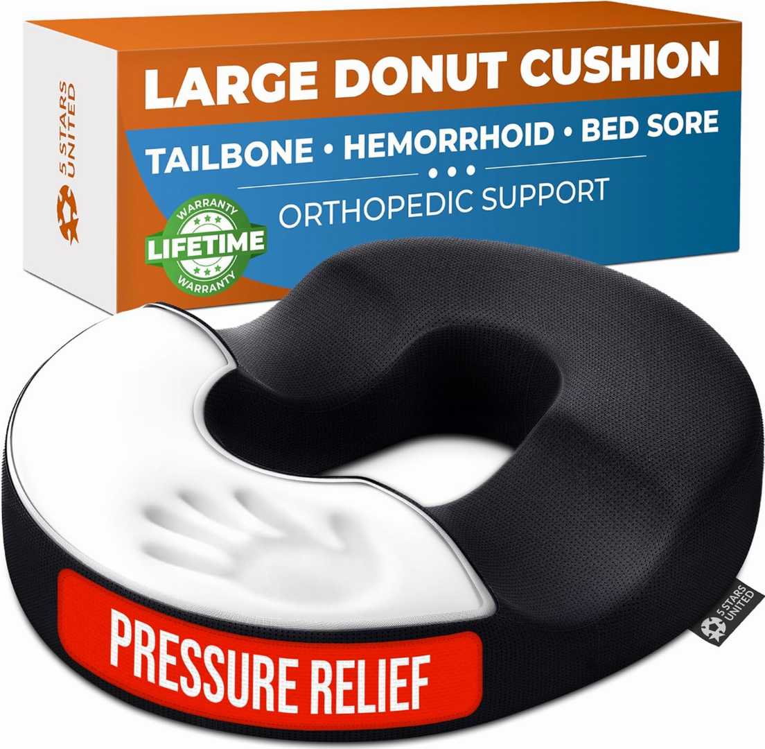 donut pillow, hemorrhoid cushion, tailbone cushion, coccyx cushion, sciatica relief cushion, postpartum pillow