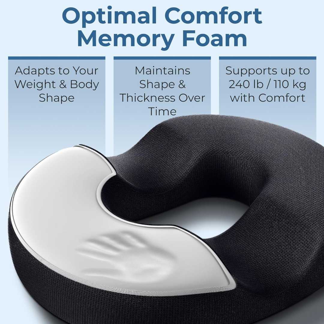 donut pillow, hemorrhoid cushion, tailbone cushion, coccyx cushion, sciatica relief cushion, postpartum pillow