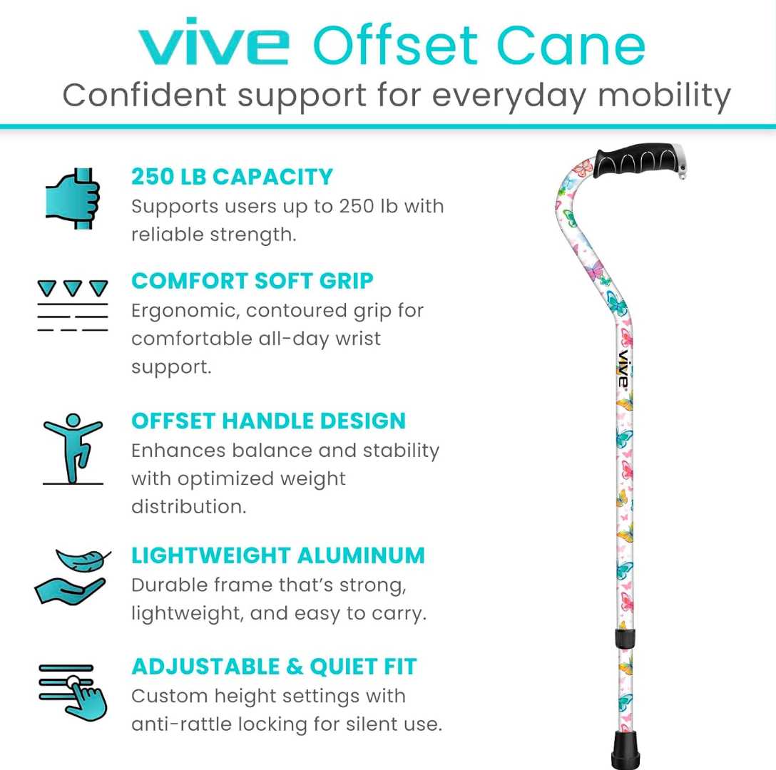 walking cane with Non-Slip ergonomic handle,Sturdy Balancing Mobility Aid for Seniors, walking cane with Non-Slip handle,safe foldable cane for elderly adults,Lightweigh Walking Cane