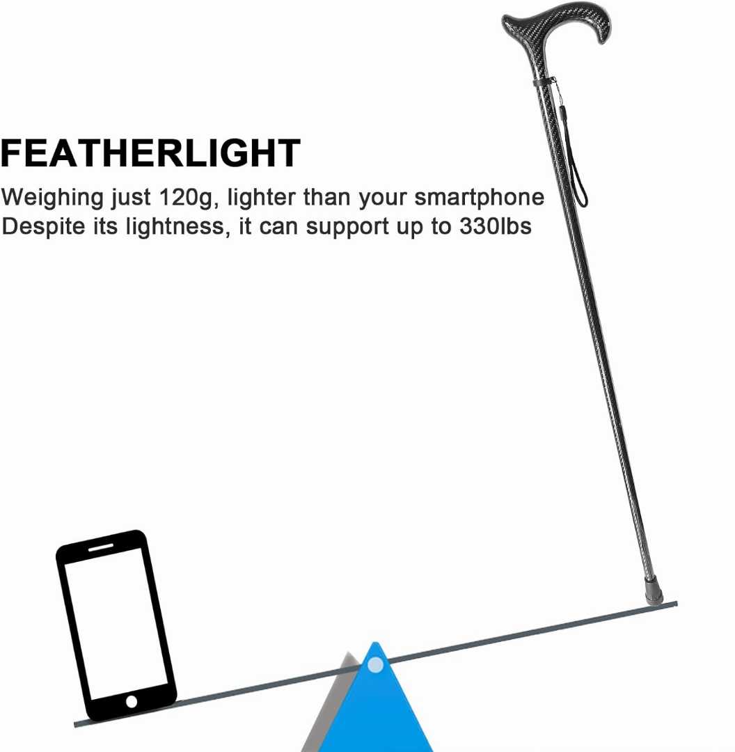 Durable Stylish Cane for Seniors,Ultra-Lightweigh Walking Cane,senior mobility walking aid cane, sturdy walking cane for balance support, portable folding cane for seniors, heavy duty walking cane