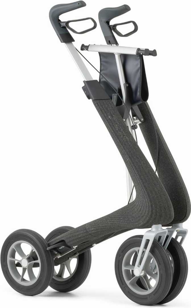 Easy Folding Rollator with Integrated Seat, Lightweight Aluminium Rollator, Lightweight Aluminium Rollator for Indoor & Outdoor, Lightweight Aluminium Rollator for olders,Foldable Rolling Walker