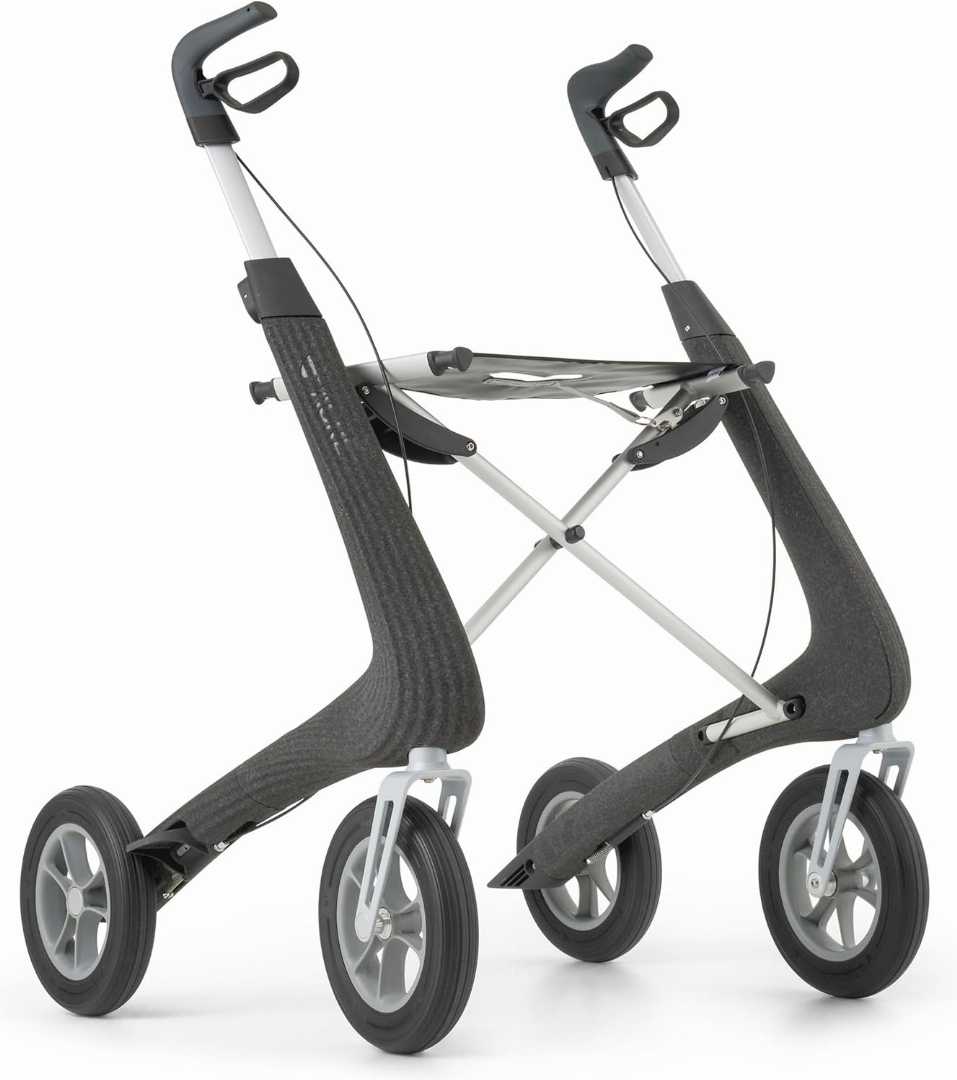 Easy Folding Rollator with Integrated Seat, Lightweight Aluminium Rollator, Lightweight Aluminium Rollator for Indoor & Outdoor, Lightweight Aluminium Rollator for olders,Foldable Rolling Walker