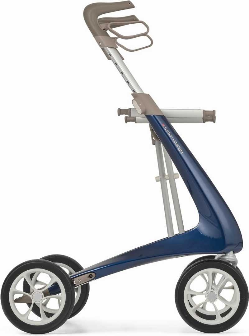 Ultralight Rollator Walker, Ultralight Rollator Walker with 4 Wheels and Seat for seniors, Foldable Rolling Walker with Seat, 10.6 lbs Adult Walkers, Ultralight Rollator Walker with 4 Wheels