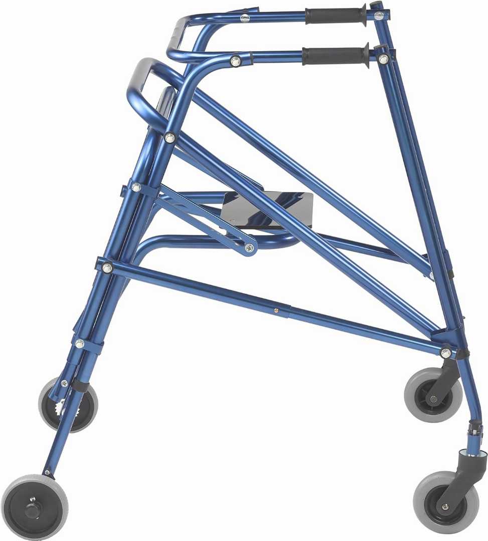 Lightweight Indoor Rollator for Seniors, Foldable Walker with Tray for Seniors, Foldable Walker with Tray and Basket, Walker for Small Spaces, Foldable Walker with Tray and Basket for olders